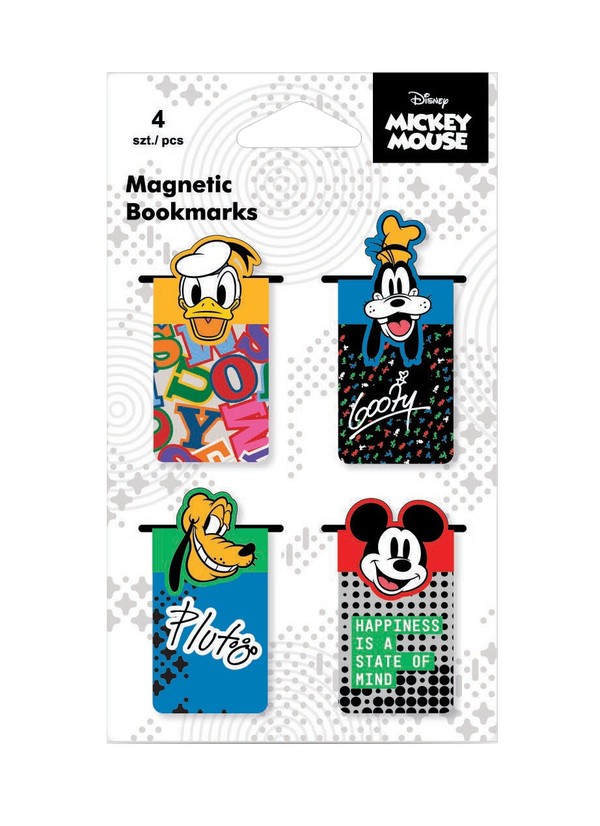 Zakładka magnetyczna disney fashion mickey mouse 4 szt. mix