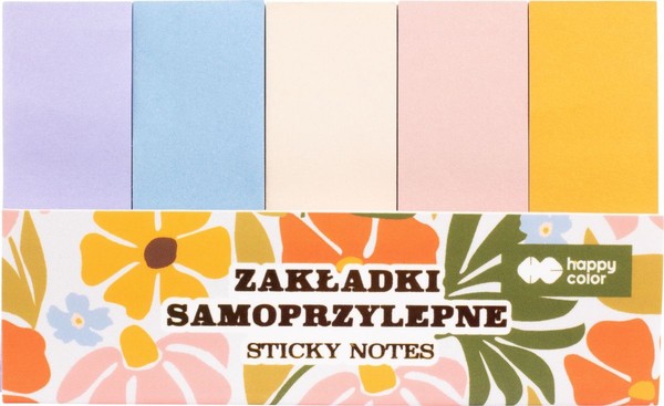 Zakładki samoprzylepne bloom-boho happy color 5 kolorów