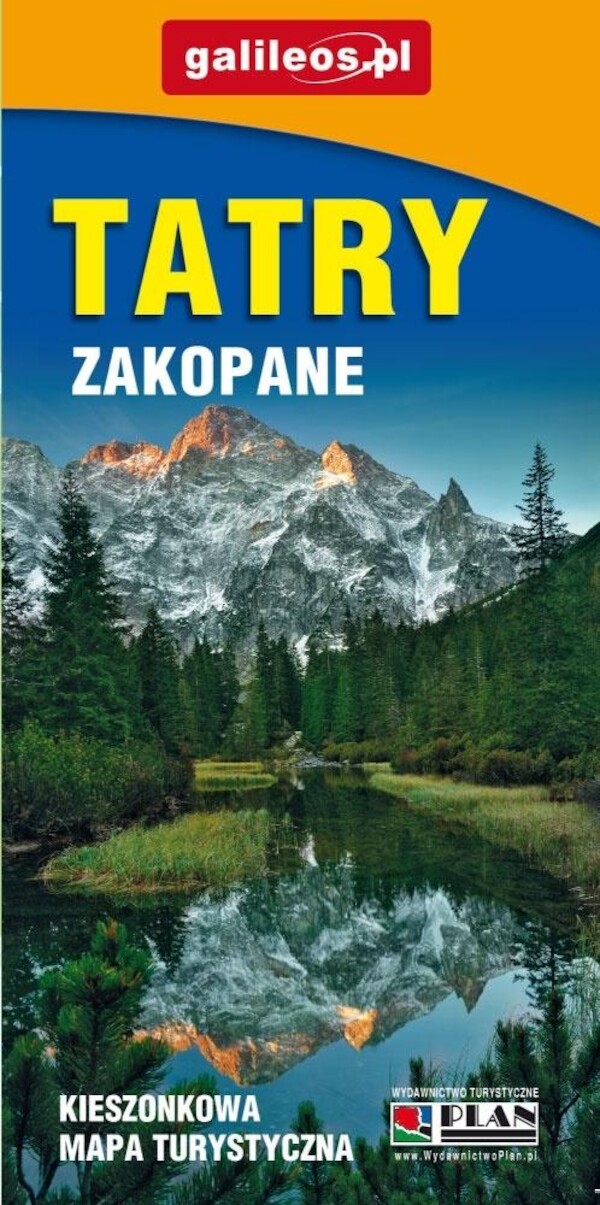 Zakopane - Tatry - mapa kieszonkowa