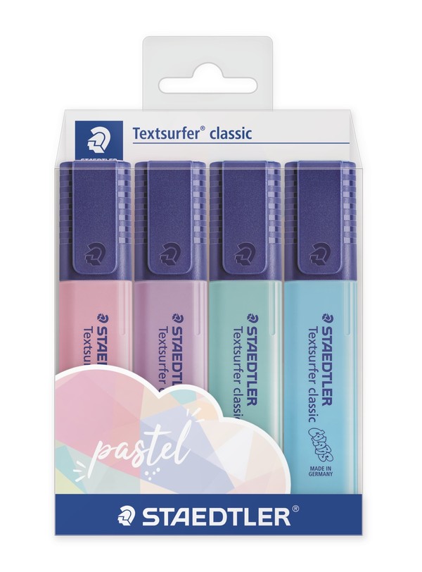 Zakreślacz Staedtler Textsurfer classic Pastel 4 kolory