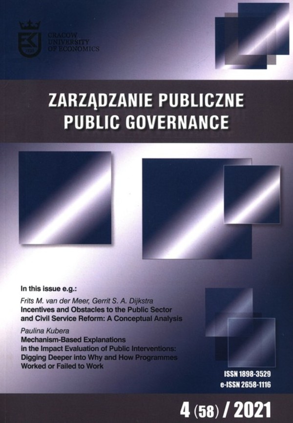 Zarządzanie Publiczne 4 (58) 2021