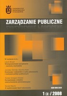 Zarządzanie Publiczne nr 1(3)/2008 - pdf