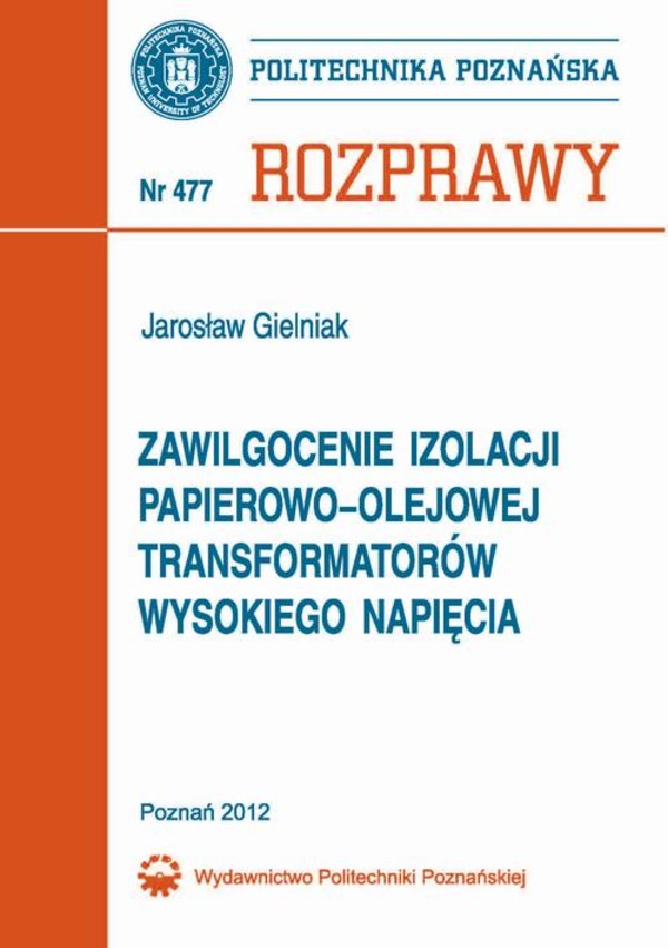 Zawilgocenie izolacji papierowo-olejowej transformatorów wysokiego napięcia - pdf