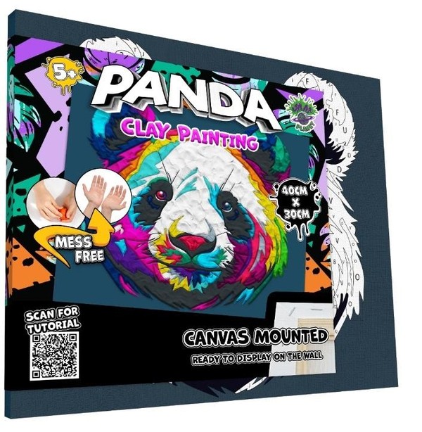 Zestaw do wyklejania plasteliną Panda