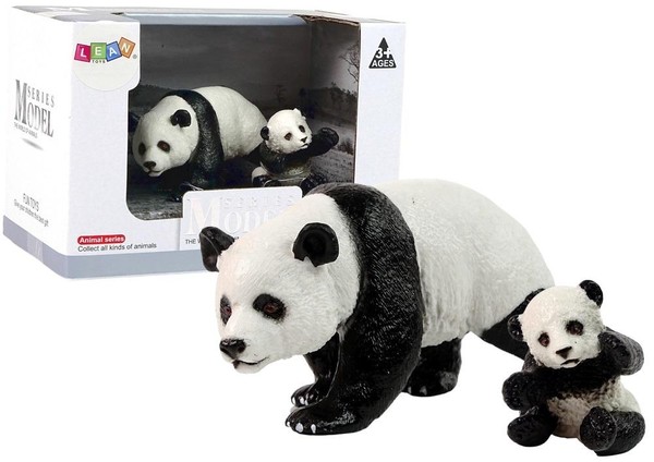 Zestaw figurek Panda z młodą Pandą