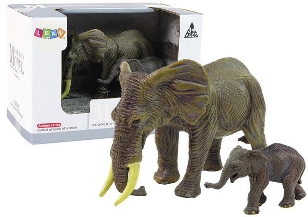 Zestaw figurek Słonie Seria Zwierzęta Świata