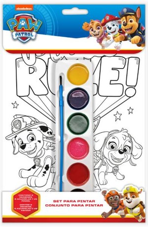 Zestaw kreatywny do kolorowania z farbami Psi Patrol