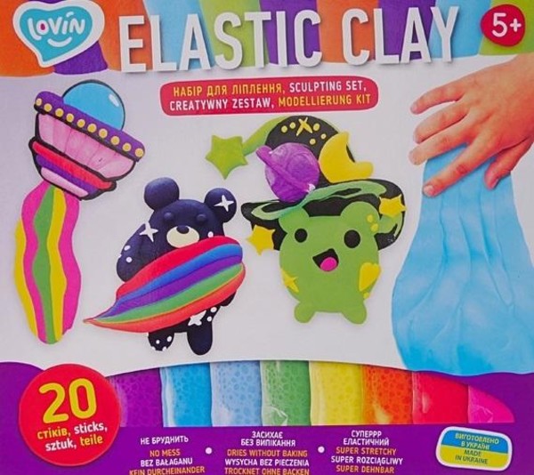 Ciastolina Zestaw Elastic Clay