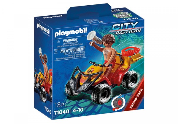 Zestaw z figurką City Action Quad ratownika 71040