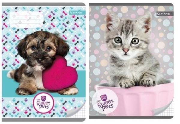 Zeszyt A5 32 kartek kratka The Sweet Pets