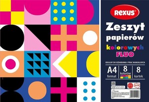 Zeszyt papierów kolor. fluo A4/8K (10szt)