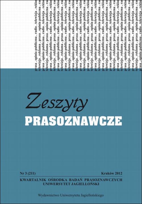 Zeszyty Prasoznawcze Nr 3 (211) 2012 - pdf