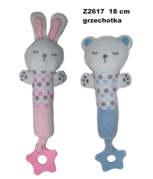 Zwierzęta grzechotka 18 cm