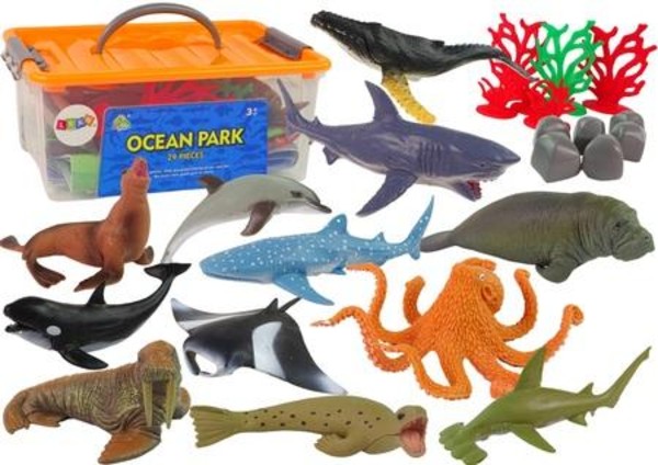 Figurki Zwierzęta morskie z akcesoriami