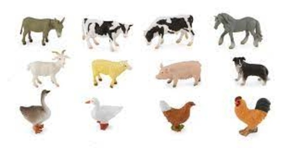 Figurki Zwierzęta na farmie mini box